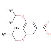 3-(2-Methylpropoxy)-5-(propan-2-yloxy)benzoic acid