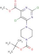 Methyl 6-{4-[(tert-butoxy)carbonyl]piperazin-1-yl}-2,5-dichloropyrimidine-4-carboxylate