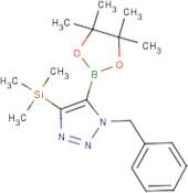 1-Benzyl-5-(4,4,5,5-tetramethyl-1,3,2-dioxaborolan-2-yl)-4-(trimethylsilyl)-1H-1,2,3-triazole