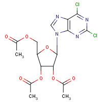 [3,4-Bis(acetyloxy)-5-(2,6-dichloro-9H-purin-9-yl)oxolan-2-yl]methyl acetate