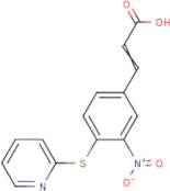3-Nitro-4-(pyridin-2-ylthio)cinammic acid