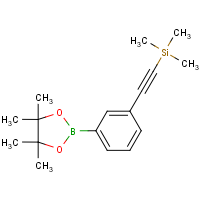 4,4,5,5-Tetramethyl-2-(3-trimethylsilanylethynyl-phenyl)-[1,3,2]dioxaborolane