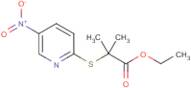 Ethyl 2-methyl-2-[(5-nitro-2-pyridinyl)sulfanyl]propanoate