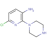 6-Chloro-2-(piperazin-1-yl)pyridin-3-amine