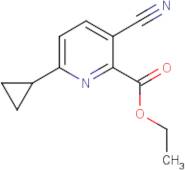 Ethyl 3-cyano-6-cyclopropyl-2-pyridinecarboxylate