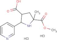 5-(Methoxycarbonyl)-5-methyl-2-(3-pyridinyl)-3-pyrrolidinecarboxylic acid dihydrochloride