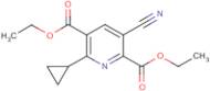 Diethyl 3-cyano-6-cyclopropyl-2,5-pyridinedicarboxylate