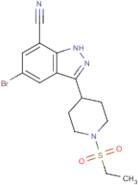 5-Bromo-3-[1-(ethylsulfonyl)piperidin-4-yl]-1H-indazole-7-carbonitrile