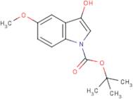 3-Hydroxy-5-methoxy-1H-indole, N-BOC protected