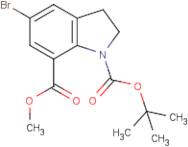 1-tert-Butyl 7-methyl 5-bromo-2,3-dihydro-1H-indole-1,7-dicarboxylate