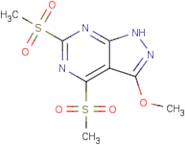 3-Methoxy-4,6-bis(methylsulfonyl)-1H-pyrazolo[3,4-d]pyrimidine