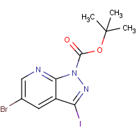 tert-Butyl 5-bromo-3-iodo-1H-pyrazolo[3,4-b]pyridine-1-carboxylate