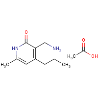 3-(Aminomethyl)-6-methyl-4-propylpyridin-2(1H)-one acetate