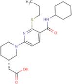 {(3S)-1-[5-(Cyclohexylcarbamoyl)-6-(propylsulfanyl)pyridin-2-yl]piperidin-3-yl}acetic acid