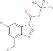 tert-Butyl 4-(bromomethyl)-6-chloro-1H-benzimidazole-1-carboxylate