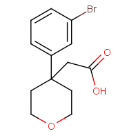 2-[4-(3-Bromophenyl)-tetrahydro-2H-pyran-4-yl]acetic acid