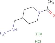 1-[4-(Hydrazinomethyl)piperidin-1-yl]ethan-1-one dihydrochloride