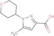 5-Methyl-1-(tetrahydro-2H-pyran-4-yl)-1H-pyrazole-3-carboxylic acid
