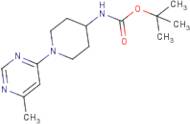 tert-Butyl N-[1-(6-methylpyrimidin-4-yl)piperidin-4-yl]carbamate