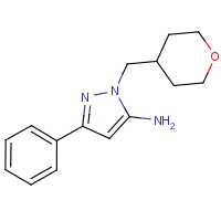 1-(Oxan-4-ylmethyl)-3-phenyl-1H-pyrazol-5-amine