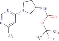 tert-Butyl N-[(3R)-1-(6-methylpyrimidin-4-yl)pyrrolidin-3-yl]carbamate