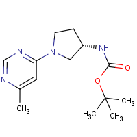 tert-Butyl N-[(3S)-1-(6-methylpyrimidin-4-yl)pyrrolidin-3-yl]carbamate