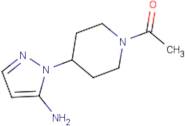 1-[4-(5-Amino-1H-pyrazol-1-yl)piperidin-1-yl]ethan-1-one