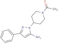 1-[4-(5-Amino-3-phenyl-1H-pyrazol-1-yl)piperidin-1-yl]ethan-1-one