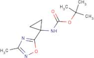 tert-Butyl N-[1-(3-methyl-1,2,4-oxadiazol-5-yl)cyclopropyl]carbamate