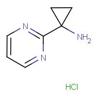 1-(Pyrimidin-2-yl)cyclopropan-1-amine hydrochloride