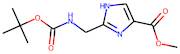 Methyl 2-(aminomethyl)-1H-imidazole-4-carboxylate, 2-BOC protected