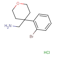 [4-(2-Bromophenyl)oxan-4-yl]methanamine hydrochloride