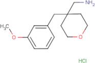 {4-[(3-Methoxyphenyl)methyl]oxan-4-yl}methanamine hydrochloride