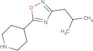 4-[3-(2-Methylpropyl)-1,2,4-oxadiazol-5-yl]piperidine