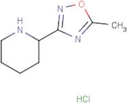 2-(5-Methyl-1,2,4-oxadiazol-3-yl)piperidine hydrochloride