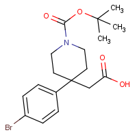 2-[4-(4-Bromophenyl)-1-(tert-butoxycarbonyl)piperidin-4-yl]acetic acid