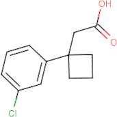 2-[1-(3-Chlorophenyl)cyclobutyl]acetic acid