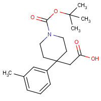 2-[1-(tert-Butoxycarbonyl)-4-m-tolylpiperidin-4-yl]acetic acid