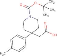 2-[1-(tert-Butoxycarbonyl)-4-p-tolylpiperidin-4-yl]acetic acid