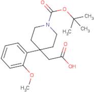 2-[1-(tert-Butoxycarbonyl)-4-(2-methoxyphenyl)piperidin-4-yl]acetic acid