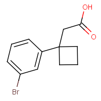 2-[1-(3-Bromophenyl)cyclobutyl]acetic acid