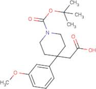 2-[1-(tert-Butoxycarbonyl)-4-(3-methoxyphenyl)piperidin-4-yl]acetic acid