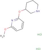 2-Methoxy-6-(piperidin-3-yloxy)pyridine dihydrochloride