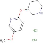 5-Methoxy-2-(piperidin-3-yloxy)pyridine dihydrochloride