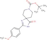 tert-Butyl 2-(4-methoxyphenyl)-4-oxo-1,3,8-triazaspiro[4.5]dec-1-ene-8-carboxylate