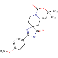 tert-Butyl 2-(4-methoxyphenyl)-4-oxo-1,3,8-triazaspiro[4.5]dec-1-ene-8-carboxylate