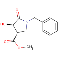 trans-N-Benzyl-3-hydroxy-2-pyrrolidinone-4-carboxylic acid methyl ester