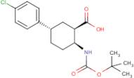 cis-2-tert-Butoxycarbonylamino-trans-5-(4-chlorophenyl)-cyclohexanecarboxylic acid