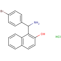 1-[Amino-(4-bromo-phenyl)-methyl]-naphthalen-2-ol hydrochloride