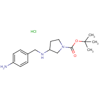 3-(4-aminobenzylamino)pyrrolidine-1-carboxylic acid tert-butyl ester hydrochloride